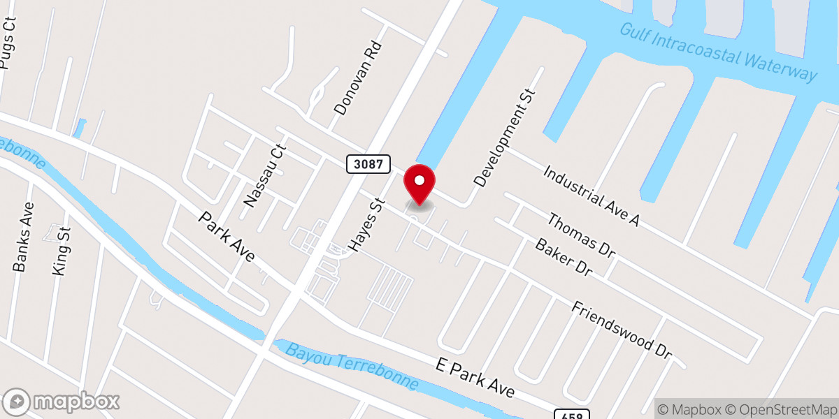 Map showing location of Friendswood Church of God