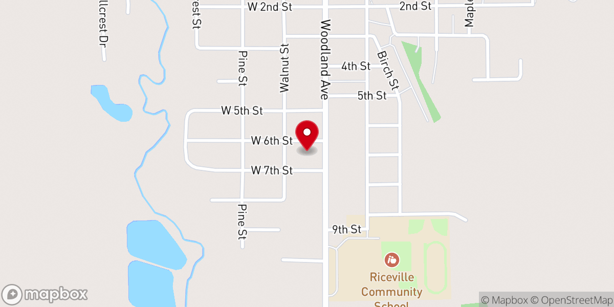 Map showing location of St Peter's Lutheran Church
