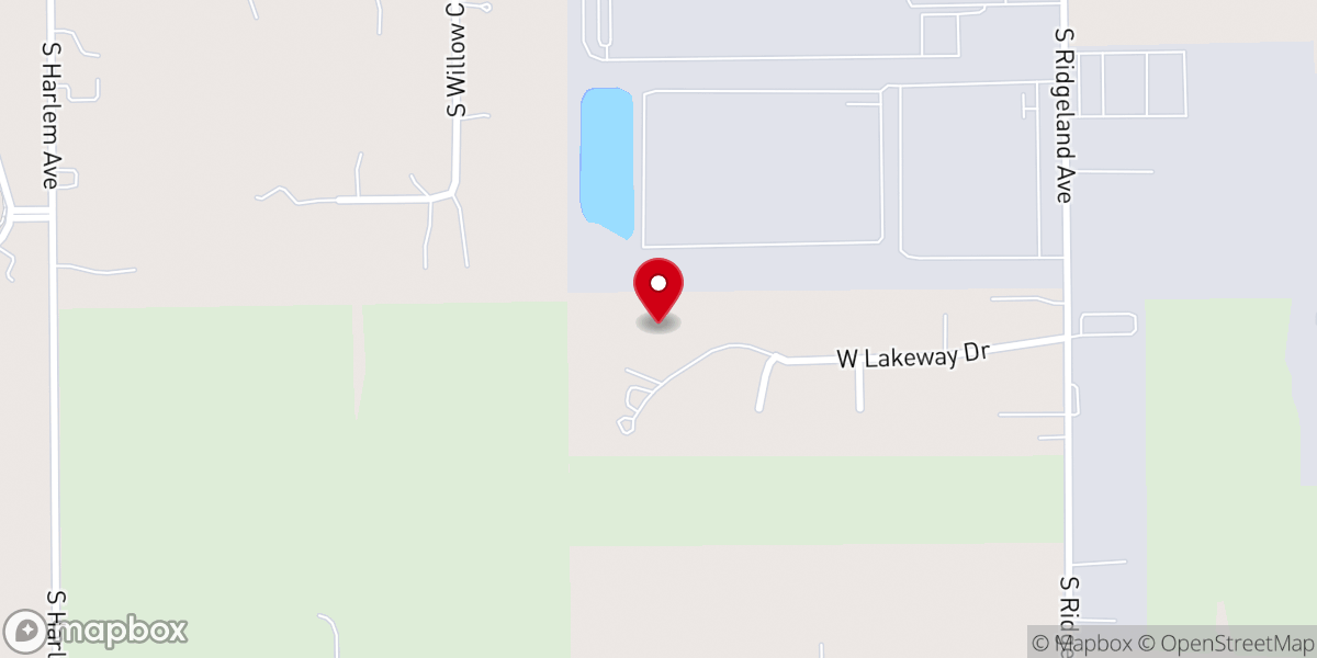 Map showing location of Trinity Evangelical Christian Church