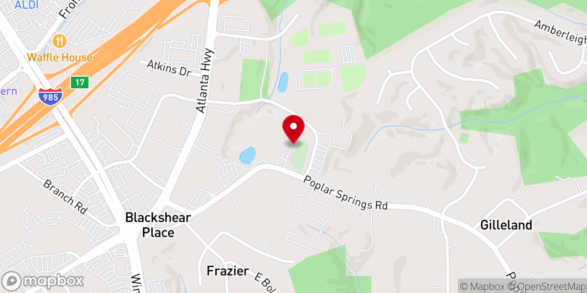 Map showing location of Redwine Methodist Church