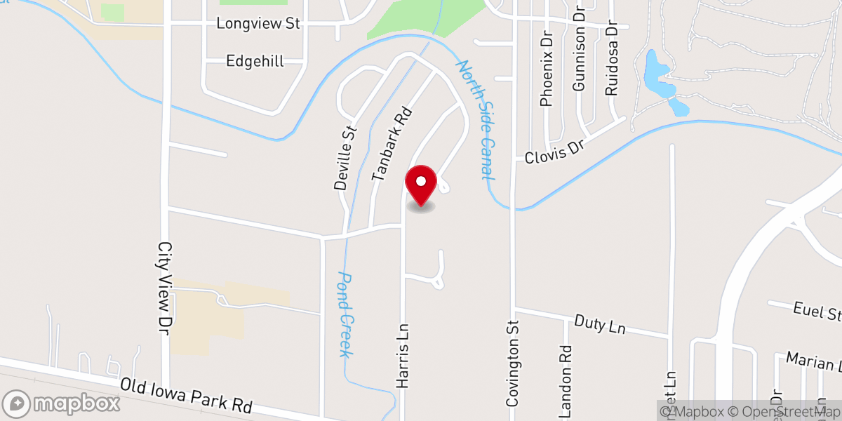 Map showing location of Journey Baptist Church