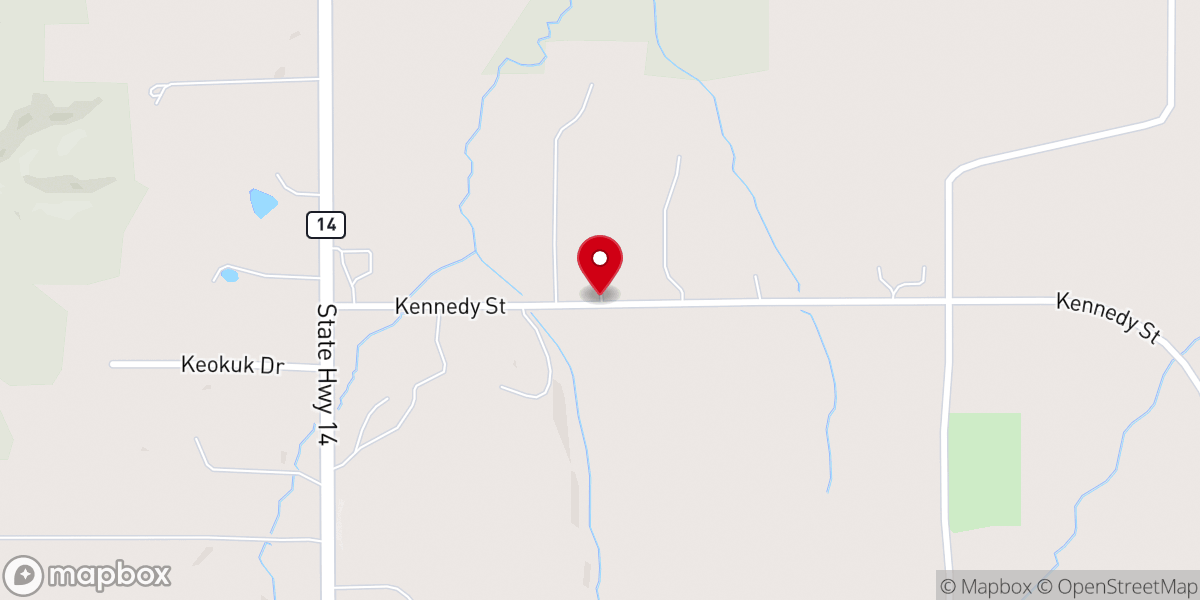Map showing location of New Life Church