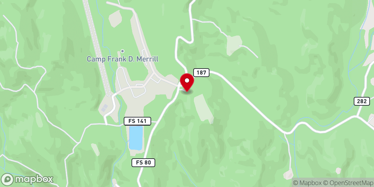 Map showing location of Mount Zion Church