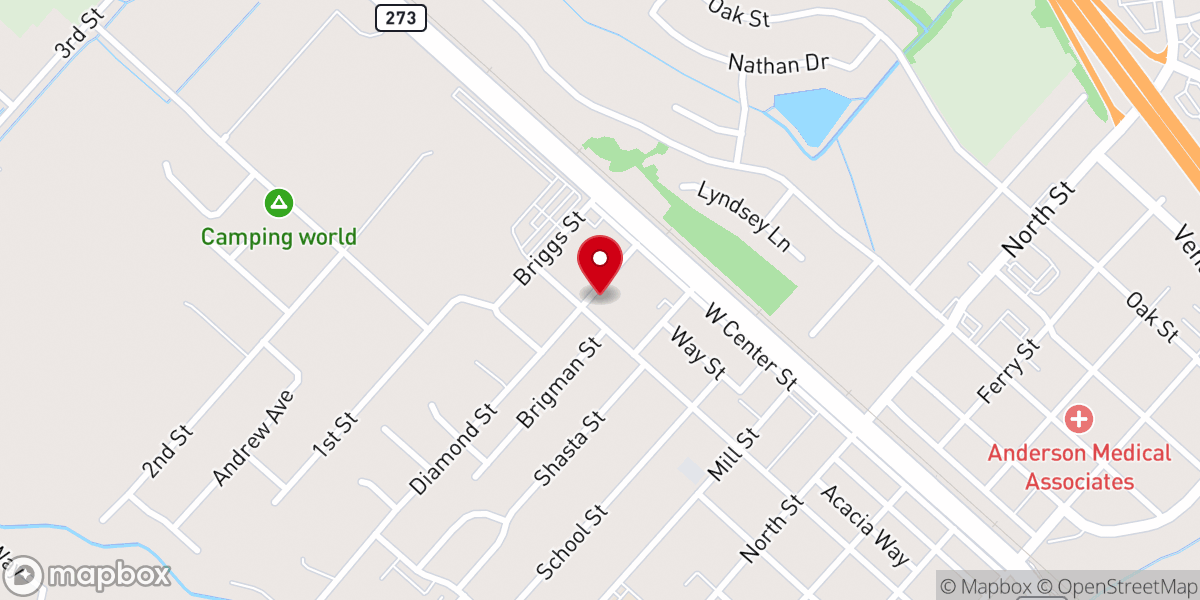 Map showing location of St. Andrew Orthodox Christian Church