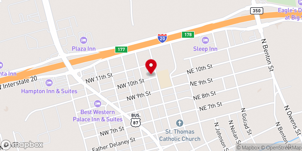 Map showing location of New Life Ministries Church-God