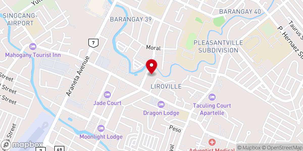 Map showing location of San Antonio Abad Church