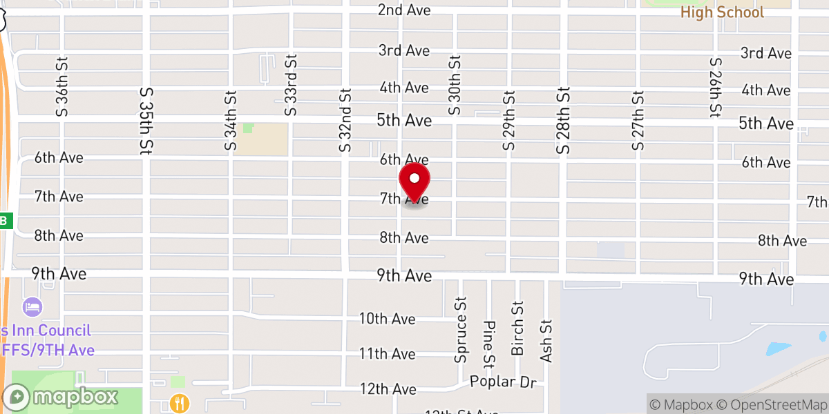 Map showing location of Mount Zion Refuge Church