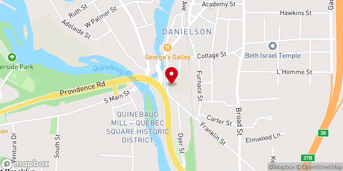 Map showing location of St James Parochial School