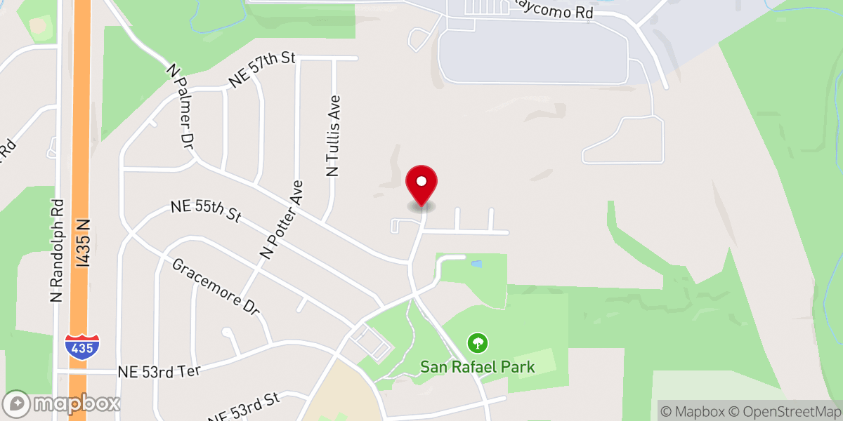 Map showing location of Gracemor Christian Church
