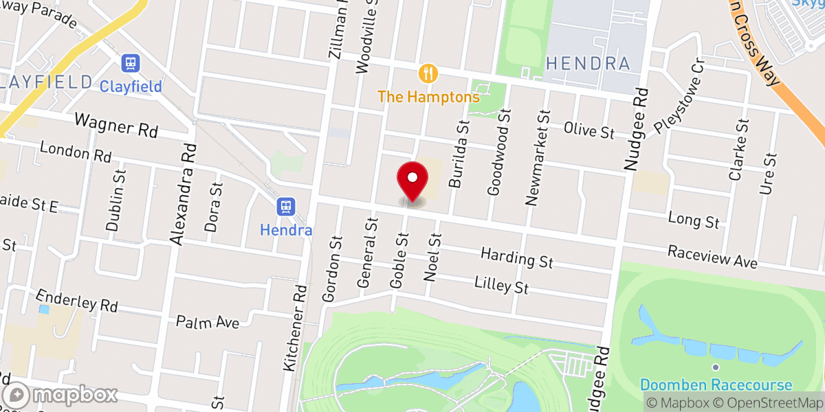 Map showing location of Our Lady Help of Christians Church - Hendra Catholic Church
