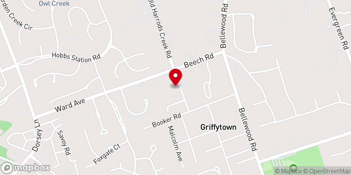 Map showing location of Unity of East Louisville