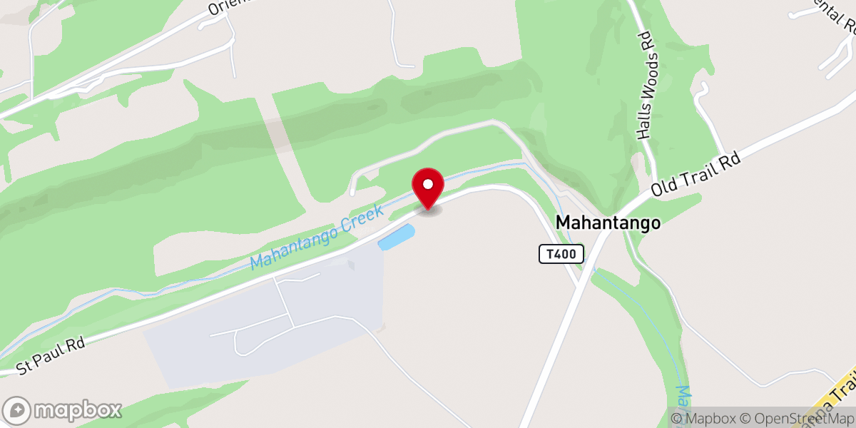 Map showing location of St. Pauls Union Church