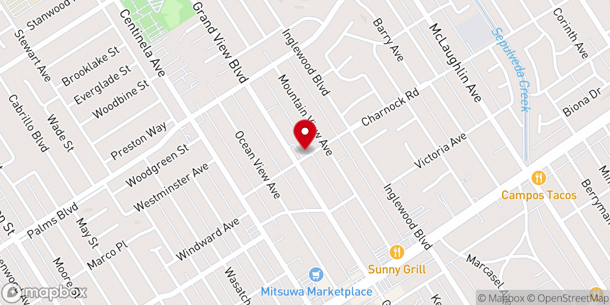Map showing location of St Bede's Episcopal Church