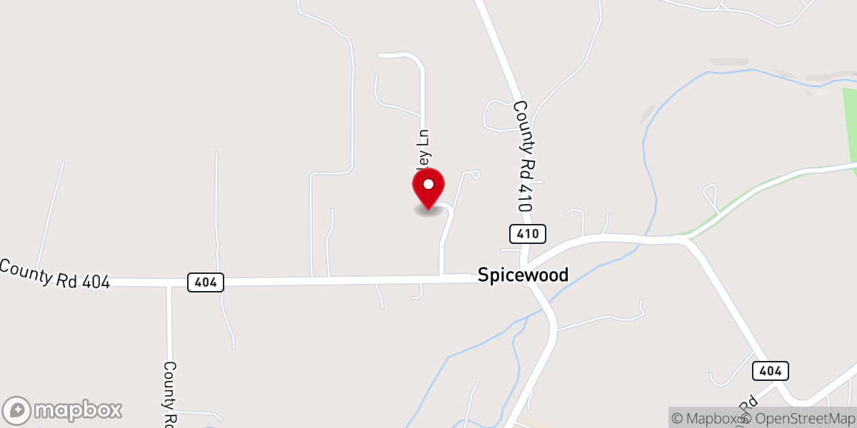 Map showing location of Spicewood Church of Christ