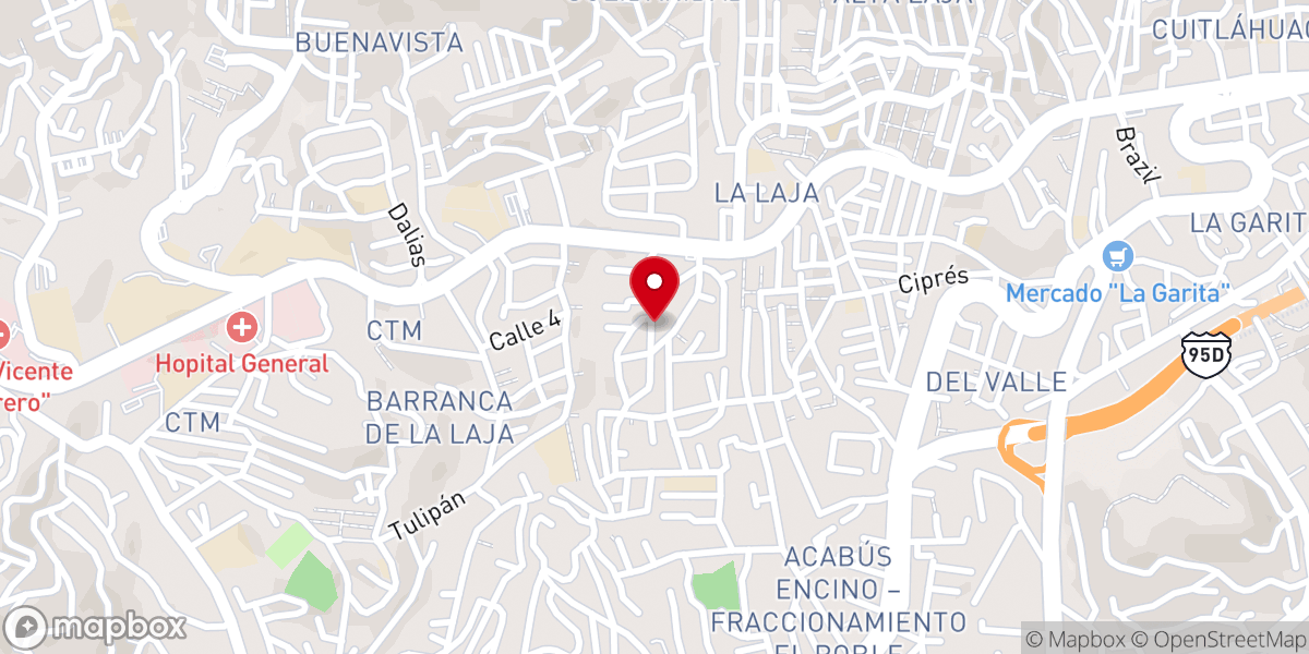 Map showing location of Capilla Del Perpetuo Socorro