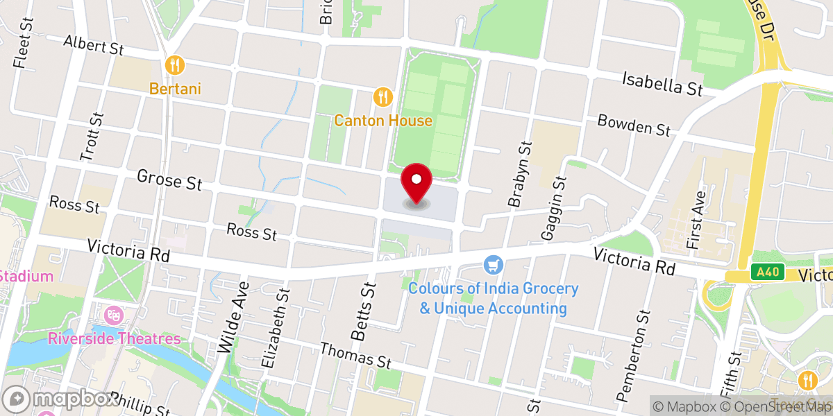 Map showing location of Reach Church Parramatta