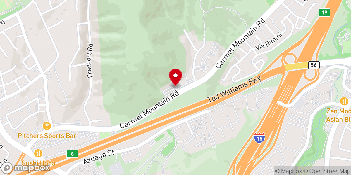 Map showing location of New Hope Church of Peñasquitos