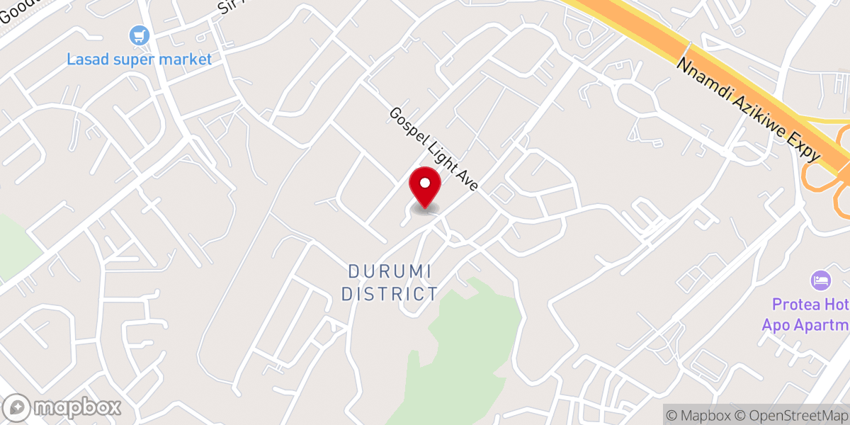 Map showing location of Rccg Chapel Of Life Parish Fct 4-Abuja