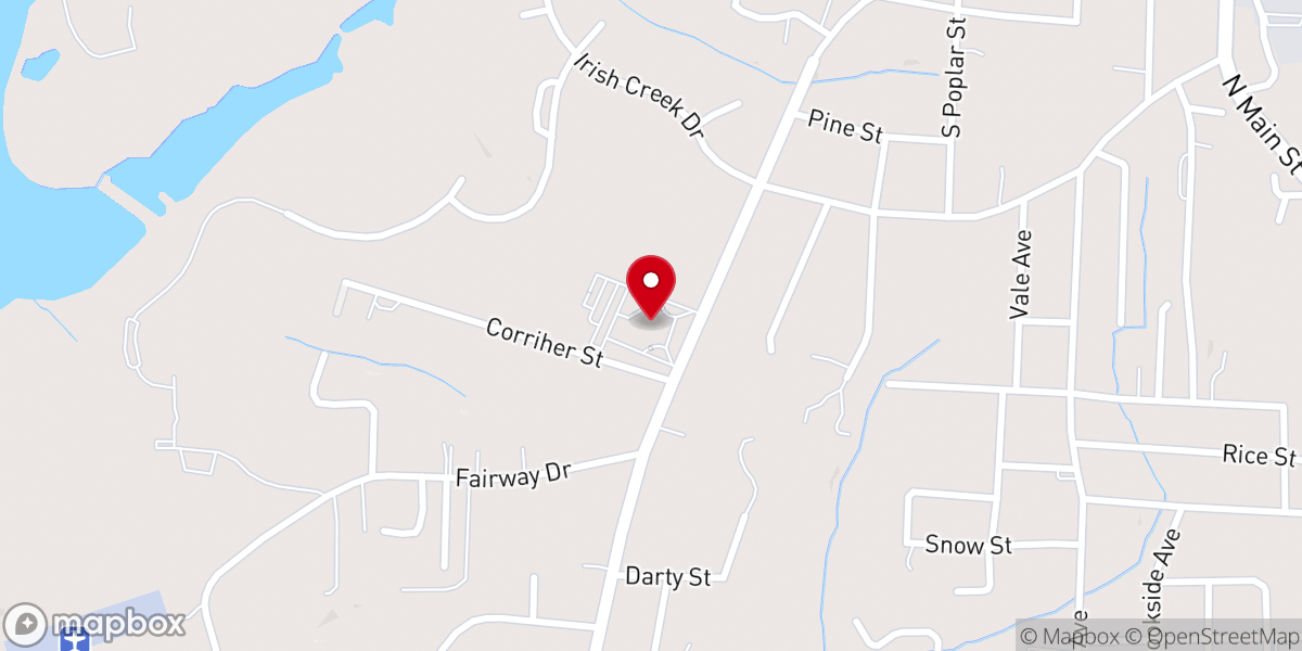 Map showing location of Kannapolis Church of God