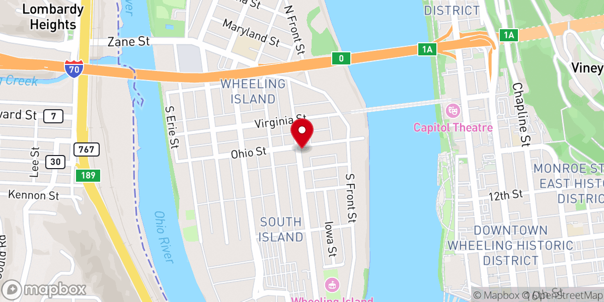 Map showing location of St Lukes Episcopal Church
