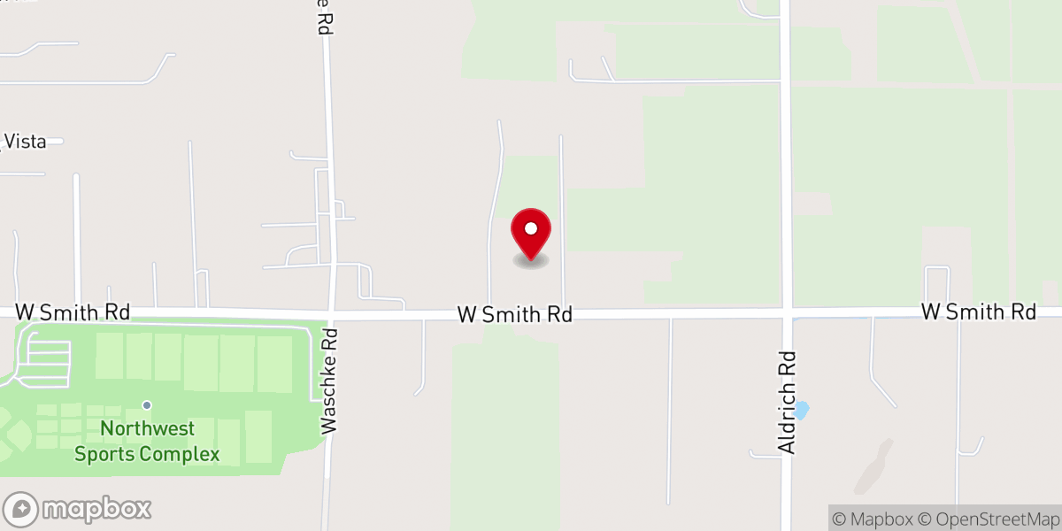 Map showing location of Light of the World Prayer Center