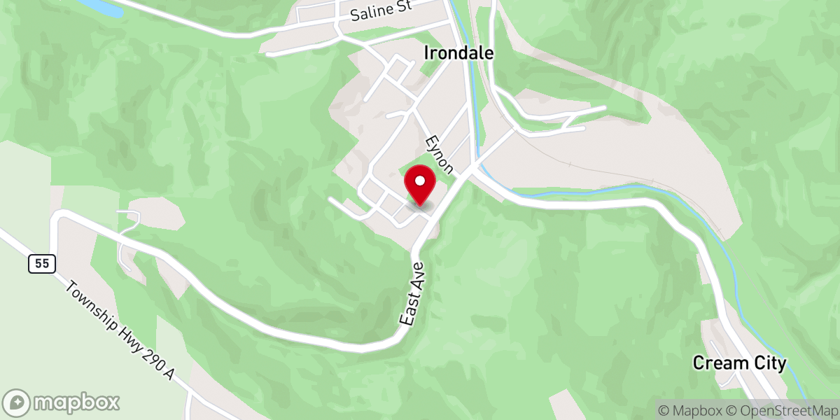 Map showing location of Irondale Church-The Nazarene