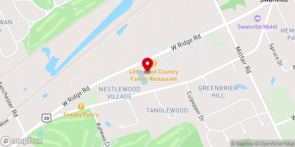 Map showing location of Walnut Creek Baptist Church