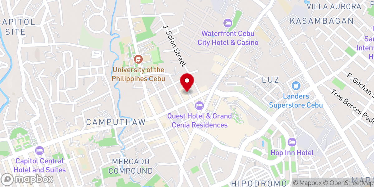 Map showing location of Destiny Church Cebu, Inc.