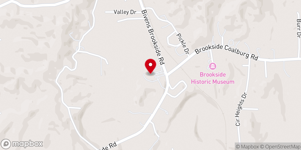 Map showing location of Sharon Heights Baptist Church