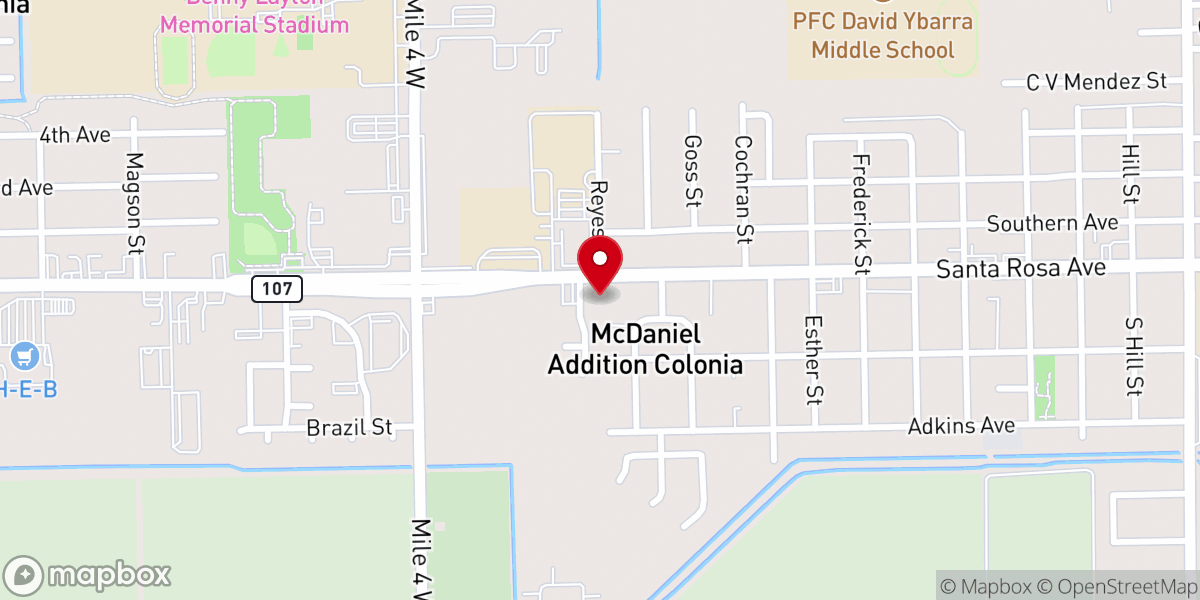 Map showing location of First United Methodist Church
