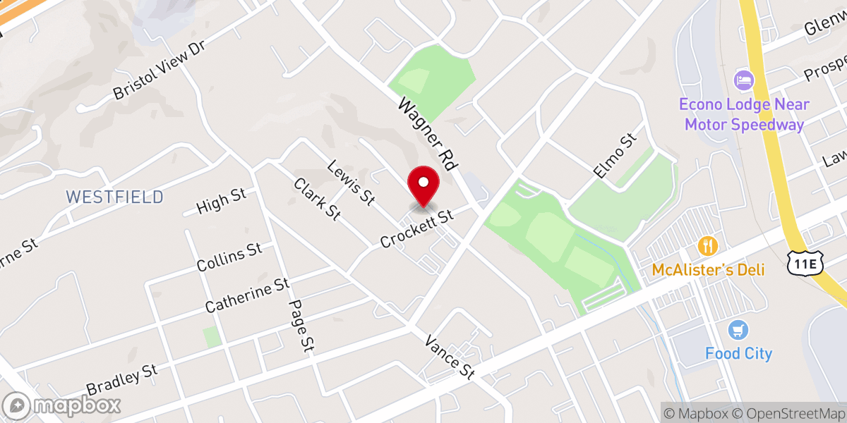 Map showing location of Fellowship Chapel Church