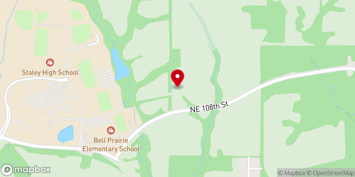 Map showing location of North Star United Methodist Church