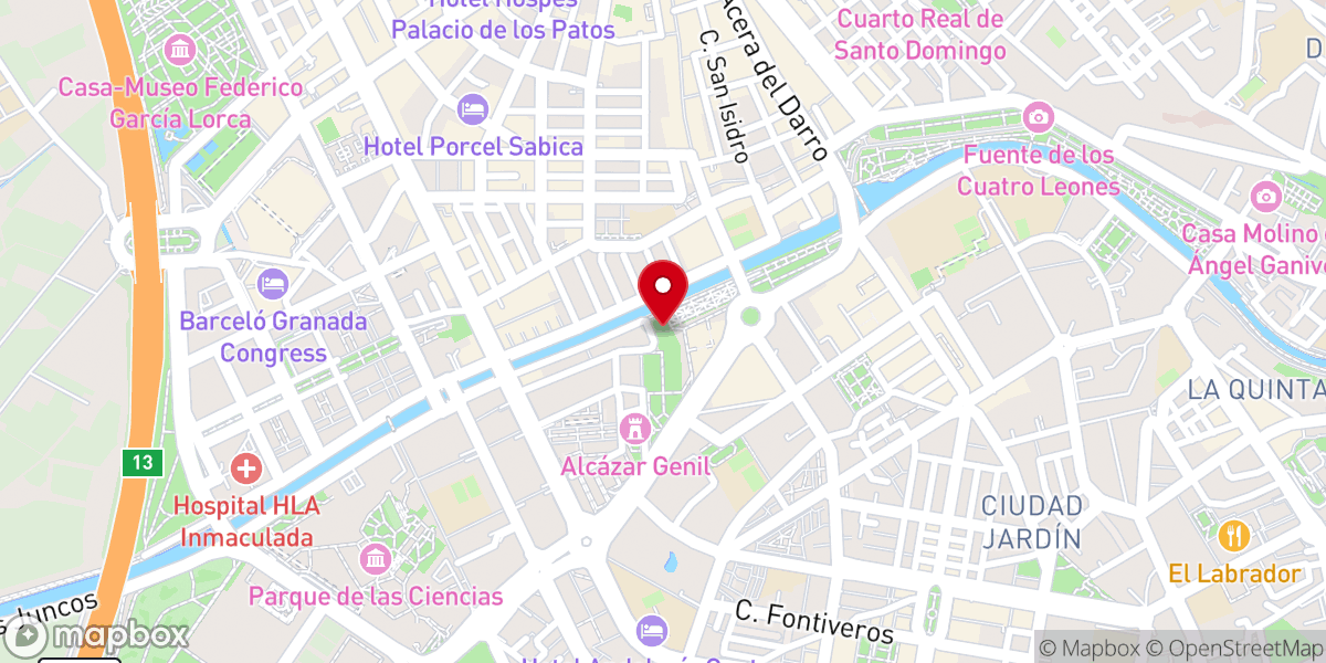 Map showing location of Ermita de San Sebastián
