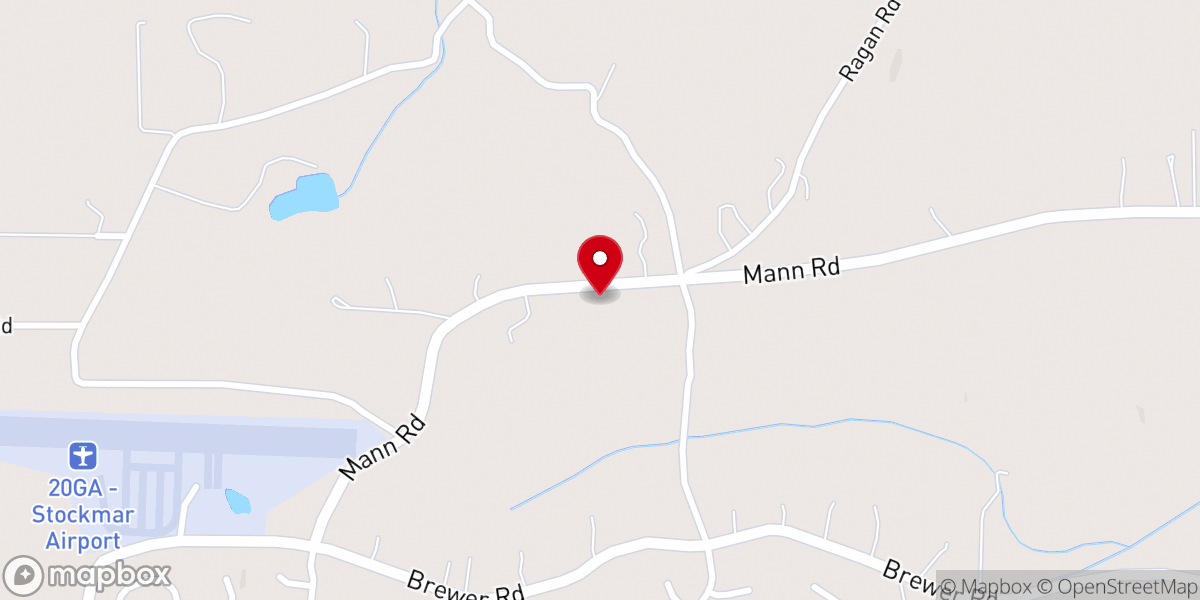 Map showing location of Callie Harbin Baptist Church
