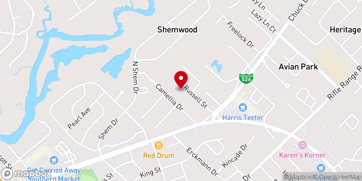 Map showing location of Christ Our King Catholic Church