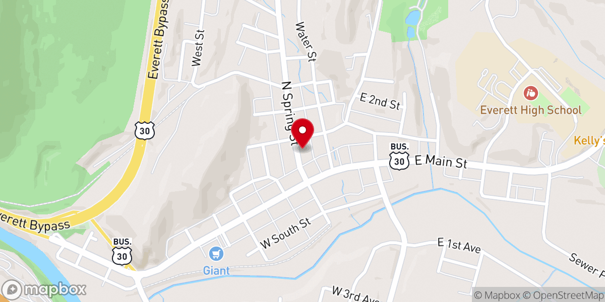 Map showing location of North Spring Ballroom