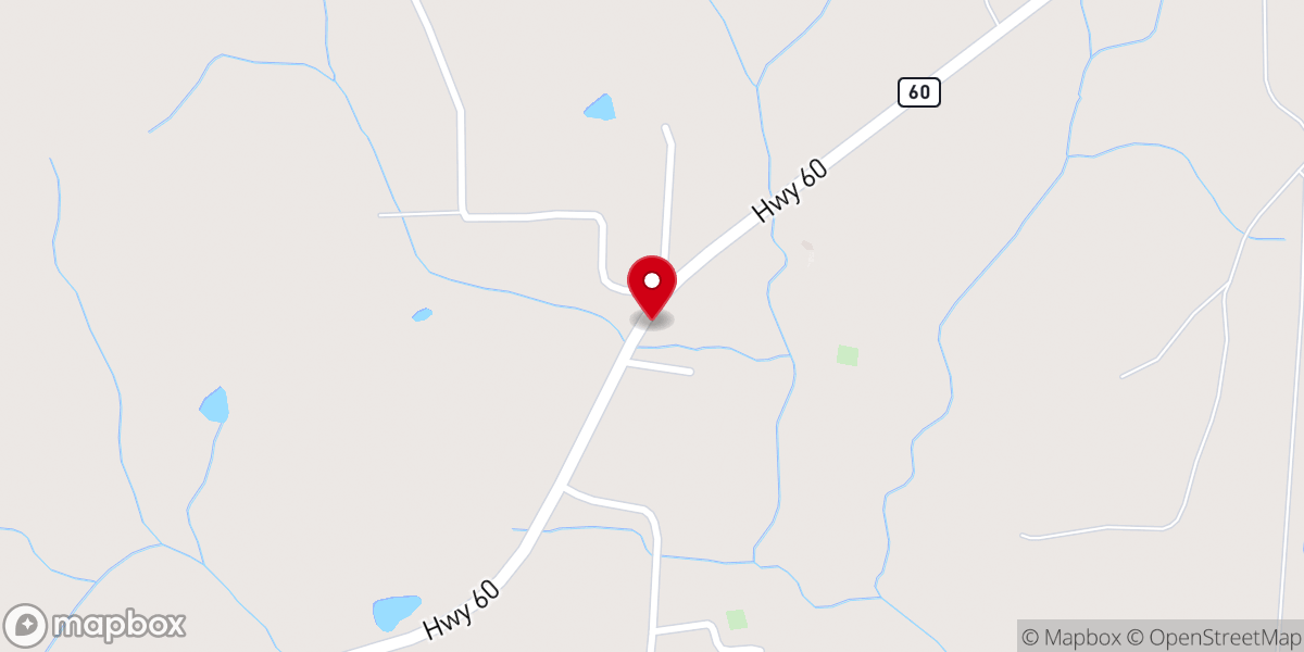 Map showing location of First Apostolic Church