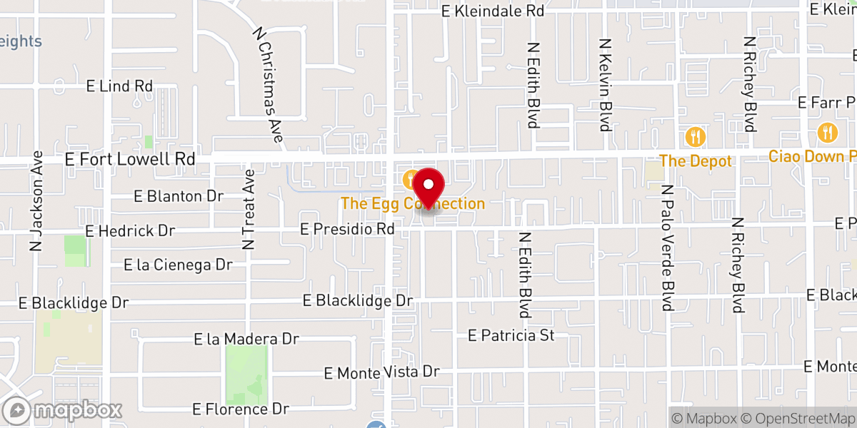 Map showing location of Saint Frances Cabrini Catholic Church