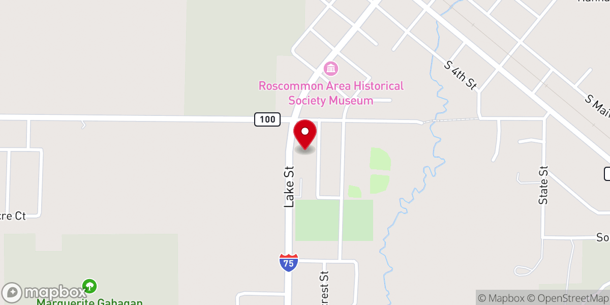 Map showing location of Beacon Assembly of God