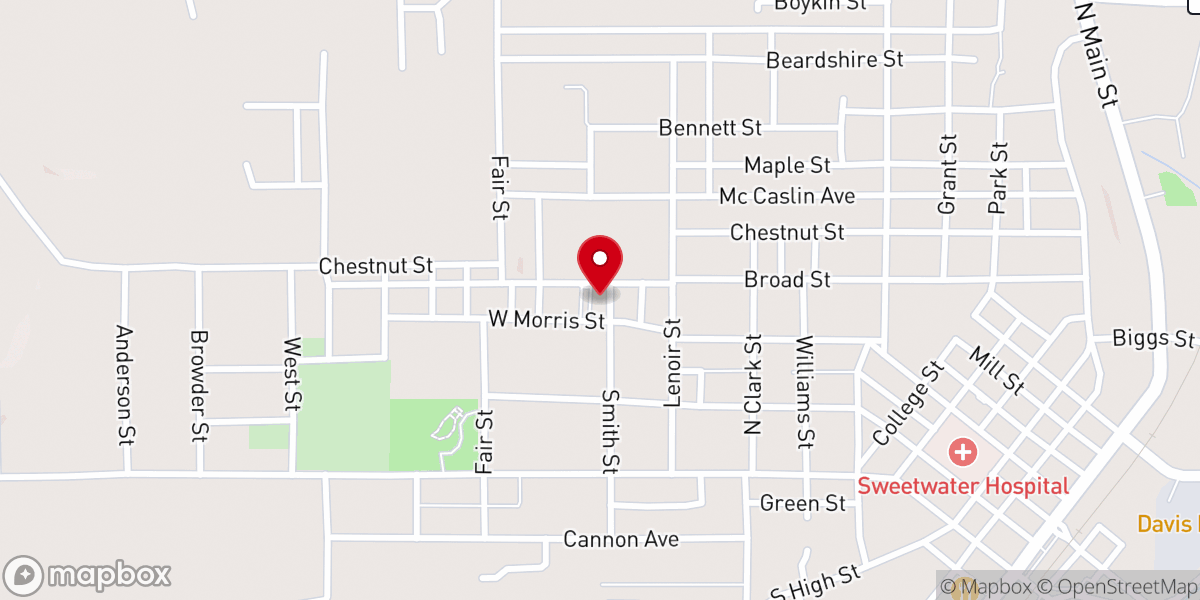 Map showing location of First United Church of Christ