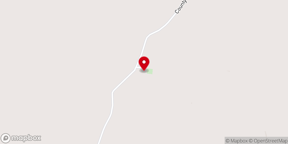 Map showing location of Lone Pine Church
