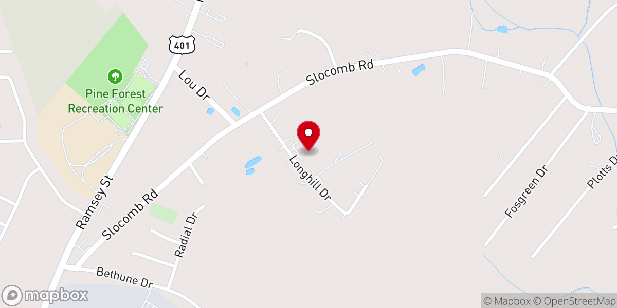 Map showing location of Perfecting the Saints Family Worship Center