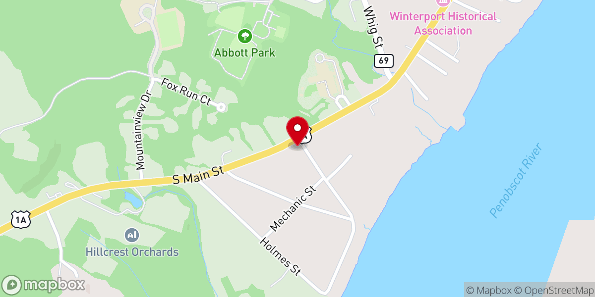 Map showing location of 1812 Pierce House
