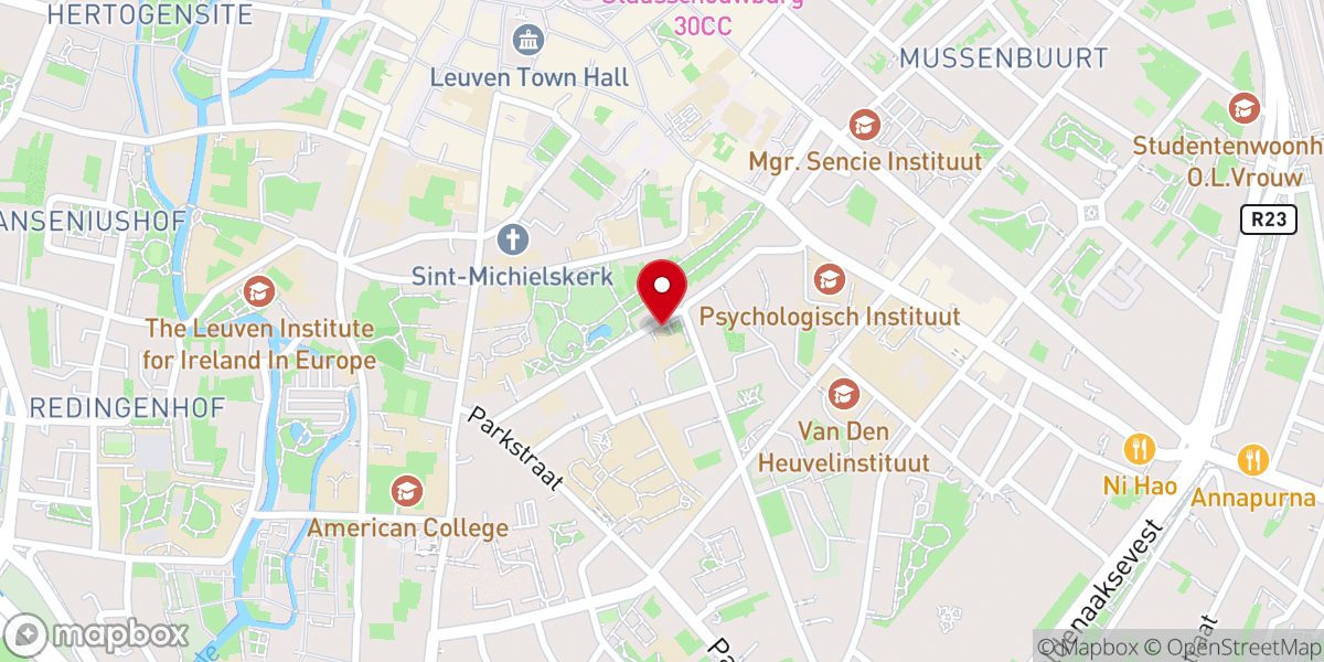 Map showing location of Kapel Onze-Lieve-Vrouw Ter Koorts / KADOC