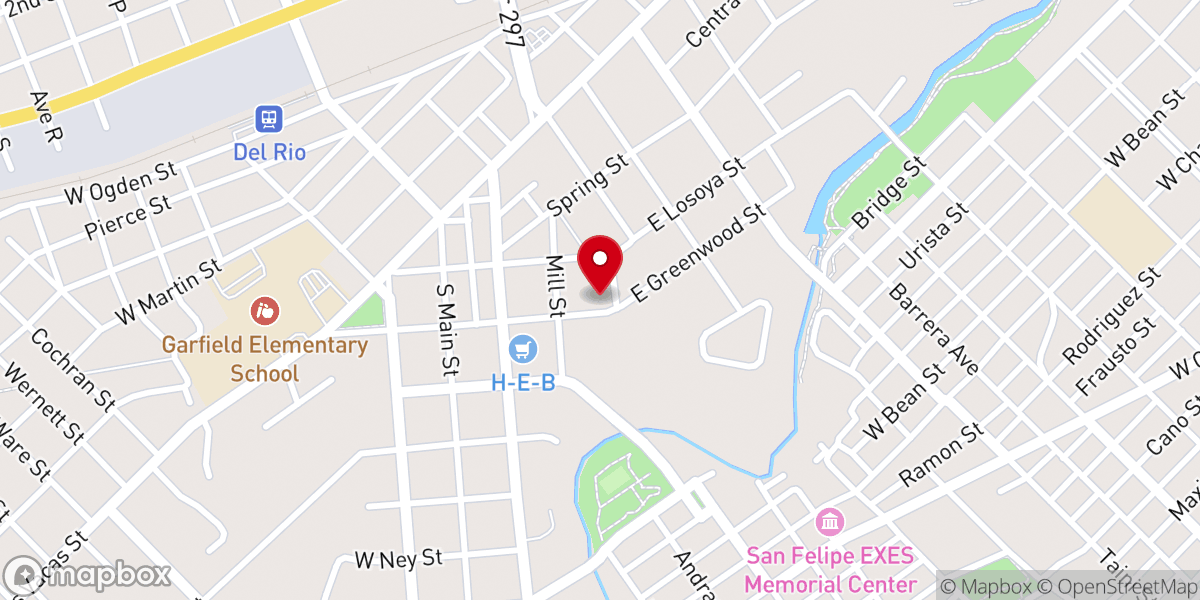 Map showing location of Community Center John Patrick Stolte