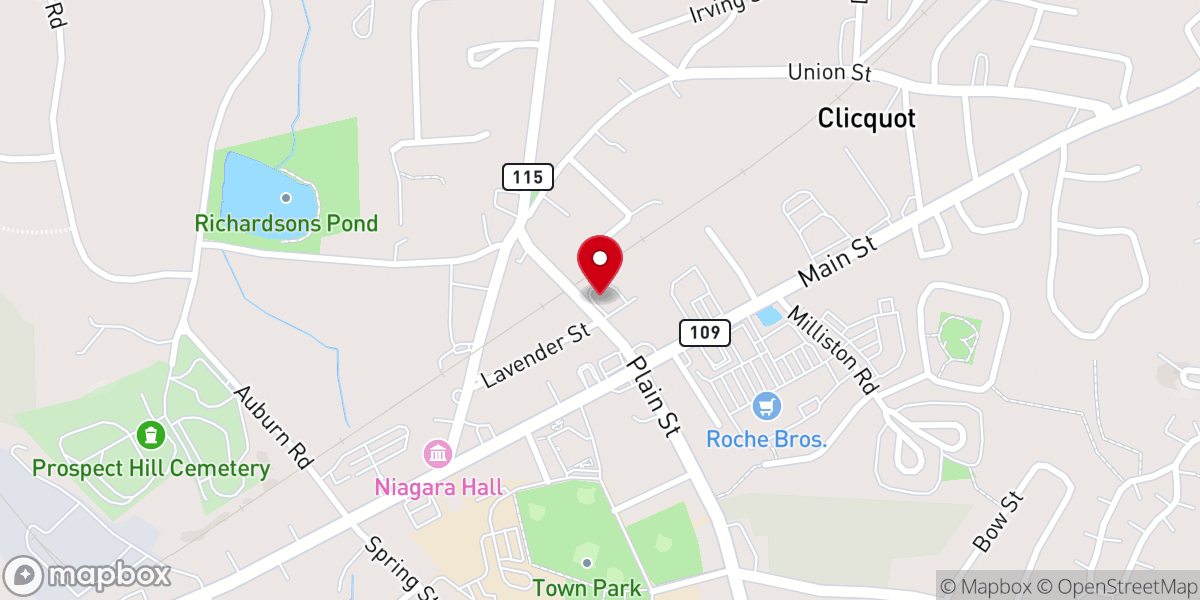 Map showing location of Paul's Flowers