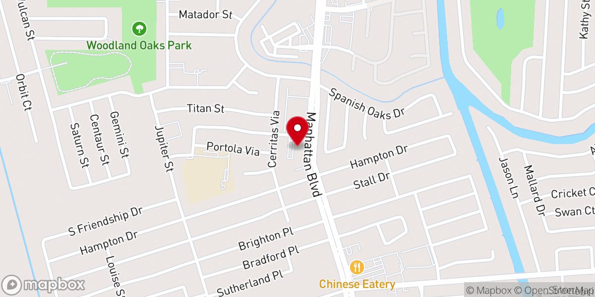 Map showing location of Christ Baptist Church of Harvey