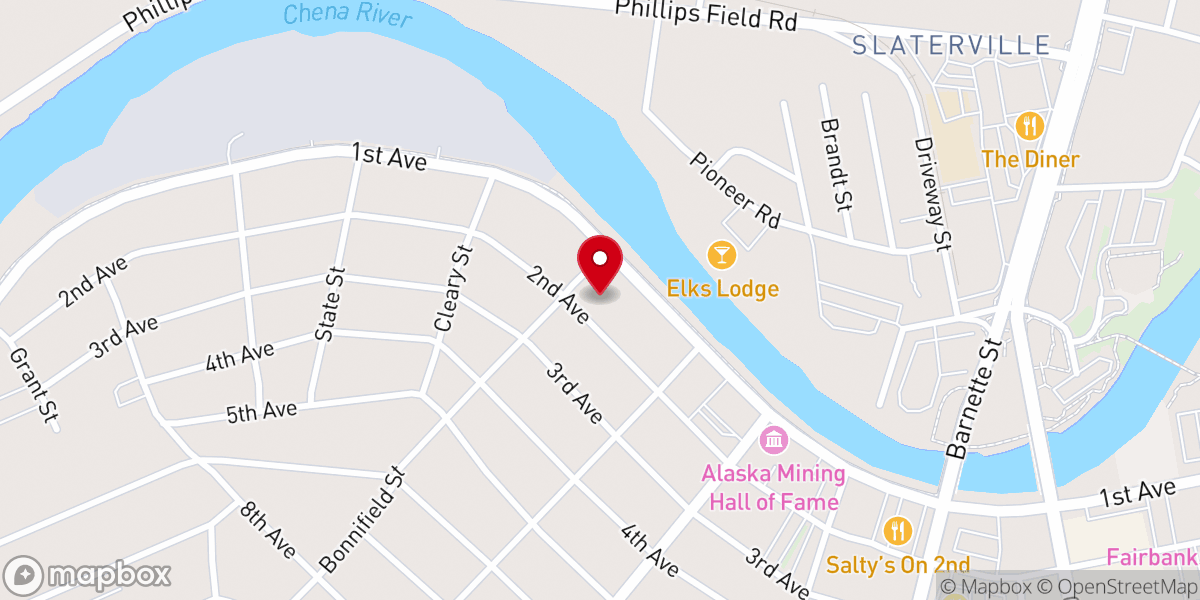 Map showing location of St. Matthew's Episcopal Church