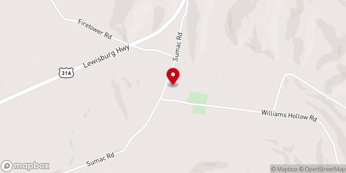Map showing location of New Zion Baptist Church
