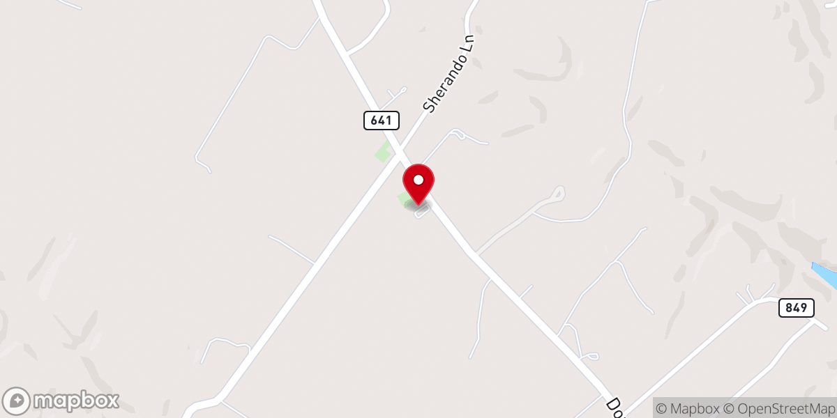 Map showing location of Fairview United Methodist Church